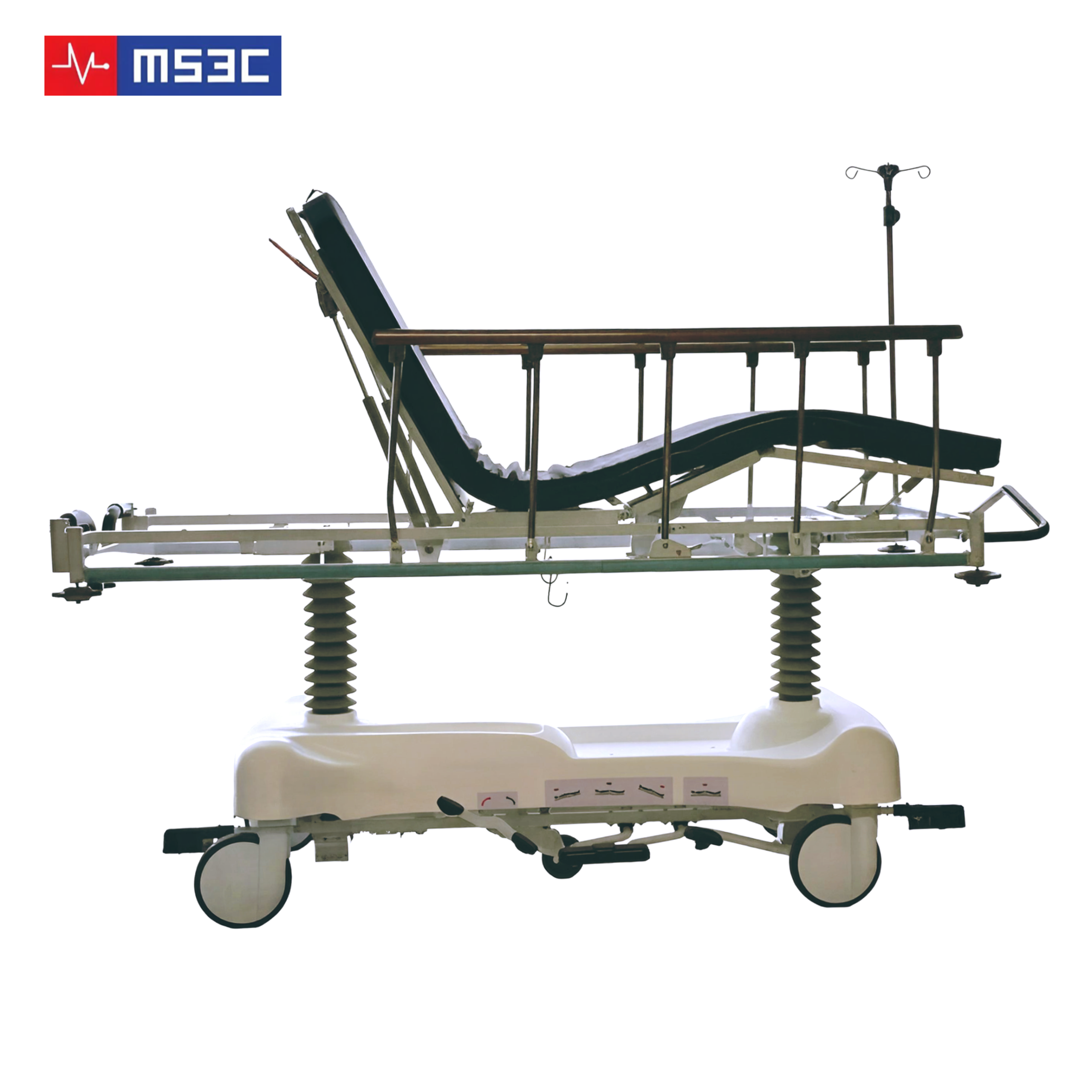 Height Adjustable Bariatric Patient Transport Stretcher - 1000lb Capacity - Image 8