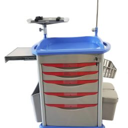 Lite Emergency Crash Cart w/ IV Pole & Accessory Package