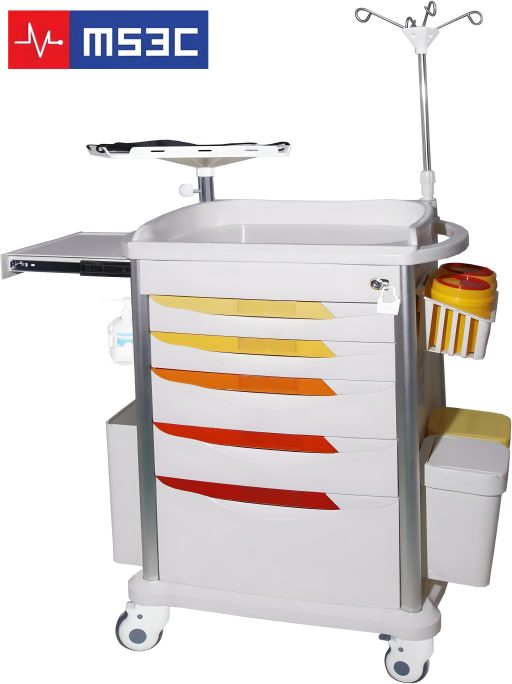 Lite Emergency Hospital Crash Cart W/ Accessory Package - Image 3