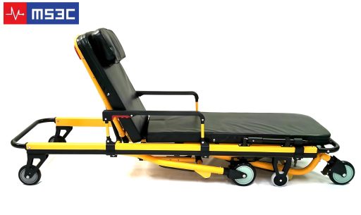 Professional EMS Ambulance Stretcher w/ Oversized Wheels 350lb Capacity - Image 3