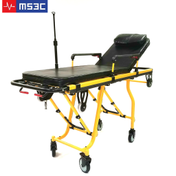 Professional EMS Ambulance Stretcher w/ Oversized Wheels 350lb Capacity