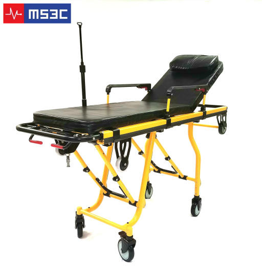 Professional EMS Ambulance Stretcher w/ Oversized Wheels 350lb Capacity