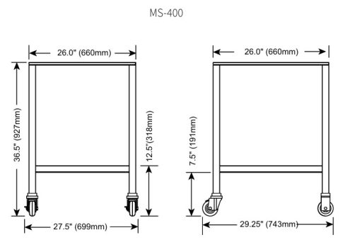 Mobile Cart for Countertop Warmers - Image 2