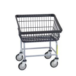 Anti-Rust Coating Front Load Laundry Cart 2.25 Bushel Capacity