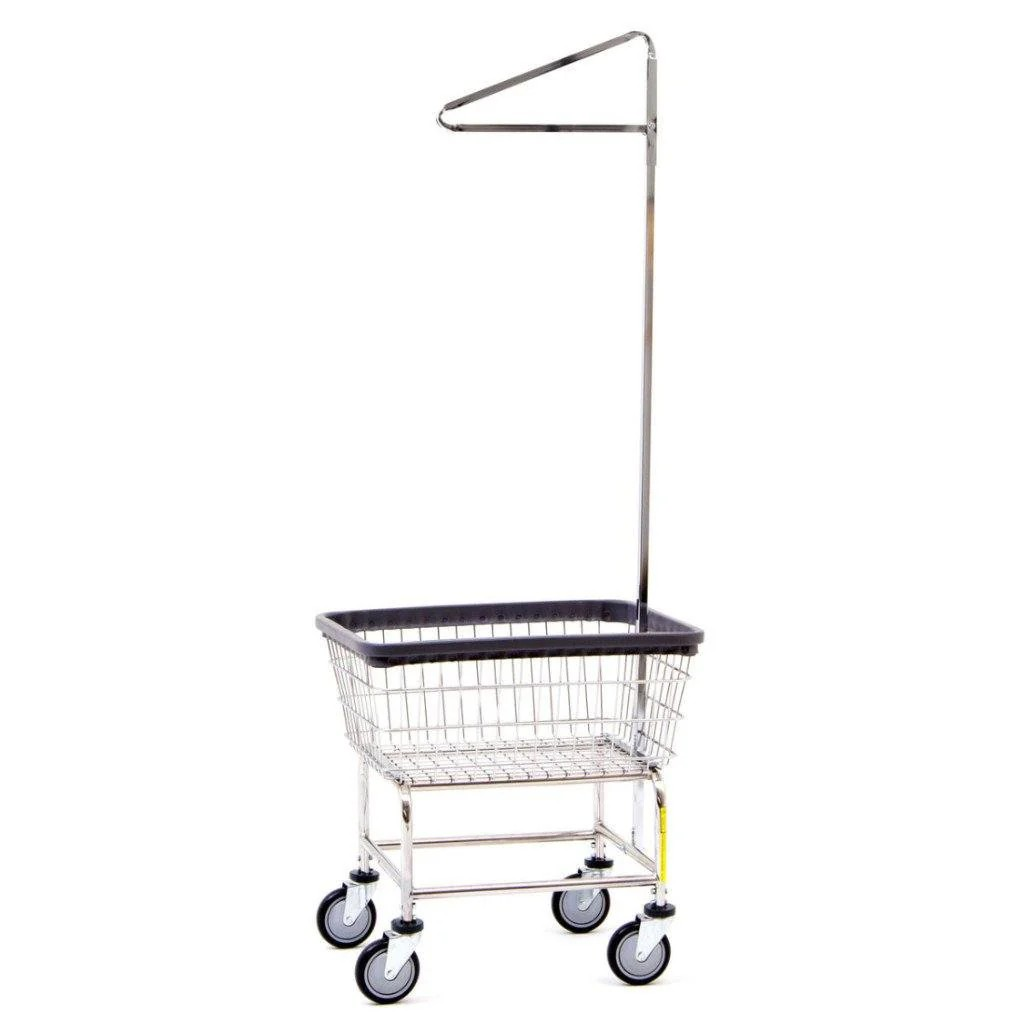 Narrow Laundry Cart 2 Bushel Capacity - Image 2