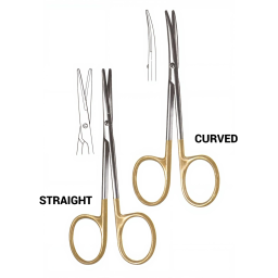 Strabismus Scissors 4-1/2 in Curved, TC-Blades