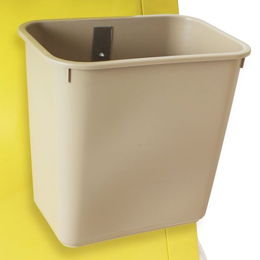 2 Gallon Plastic Waste Cart Container w/o Cover Direct Mount