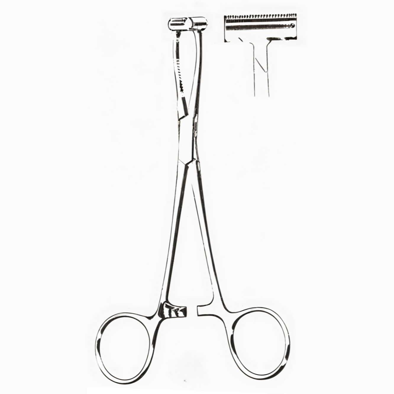 Pratt-Smith T Forceps 6 in