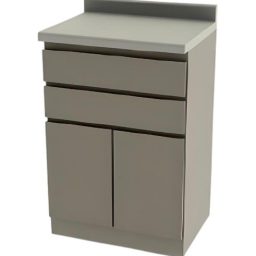 Steel 24in Modular Base Cabinet w/ 2 Drawers & 2 Doors