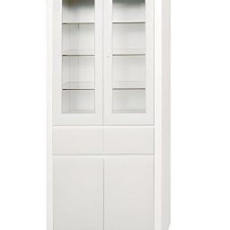 Steel 31in Large Storage & Supply Cabinet w/ 4 Doors & 2 Drawers