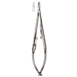 Castroviejo Needle Holder, w/o Lock, Straight, Smooth Jaws, 5-1/2 in
