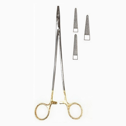 DeBakey Type Needle Holders, 10-1/4 in - German Stainless Steel