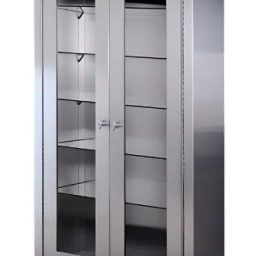 Steel 36in Storage & Supply Cabinet w/ 5 Shelves & 2 Doors