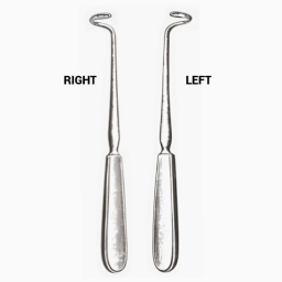 Deschamps Ligature Carriers, Blunt, Left 8 in