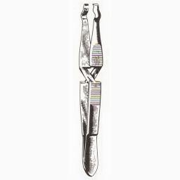 Wachtenfeld Clip Forceps, Cross Action, 5 in