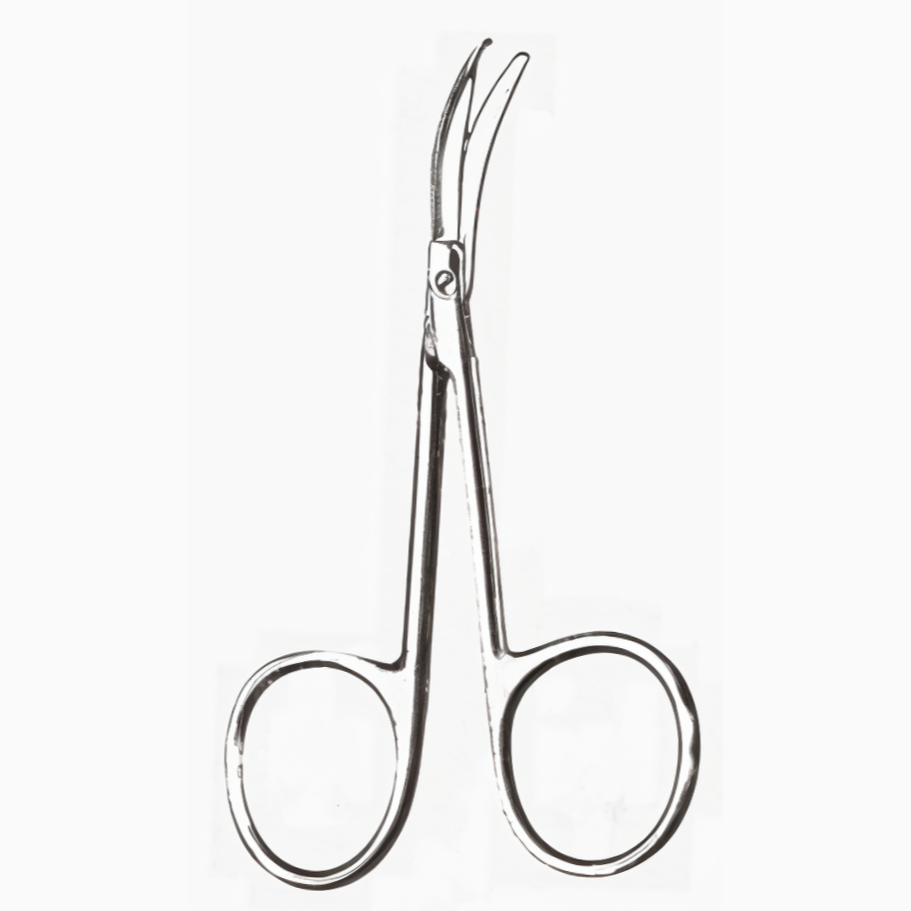 Shortbent Stitch Scissors 3-1/2 in Curved Delicate