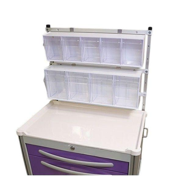 4 Unit Clear Plastic Tilt Bin Accessory