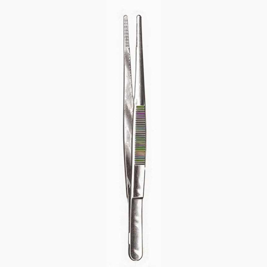 Dressing Forceps Serrated Tips German Stainless Steel 6in