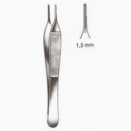 DeBakey Adson Tissue Forceps 4.75in