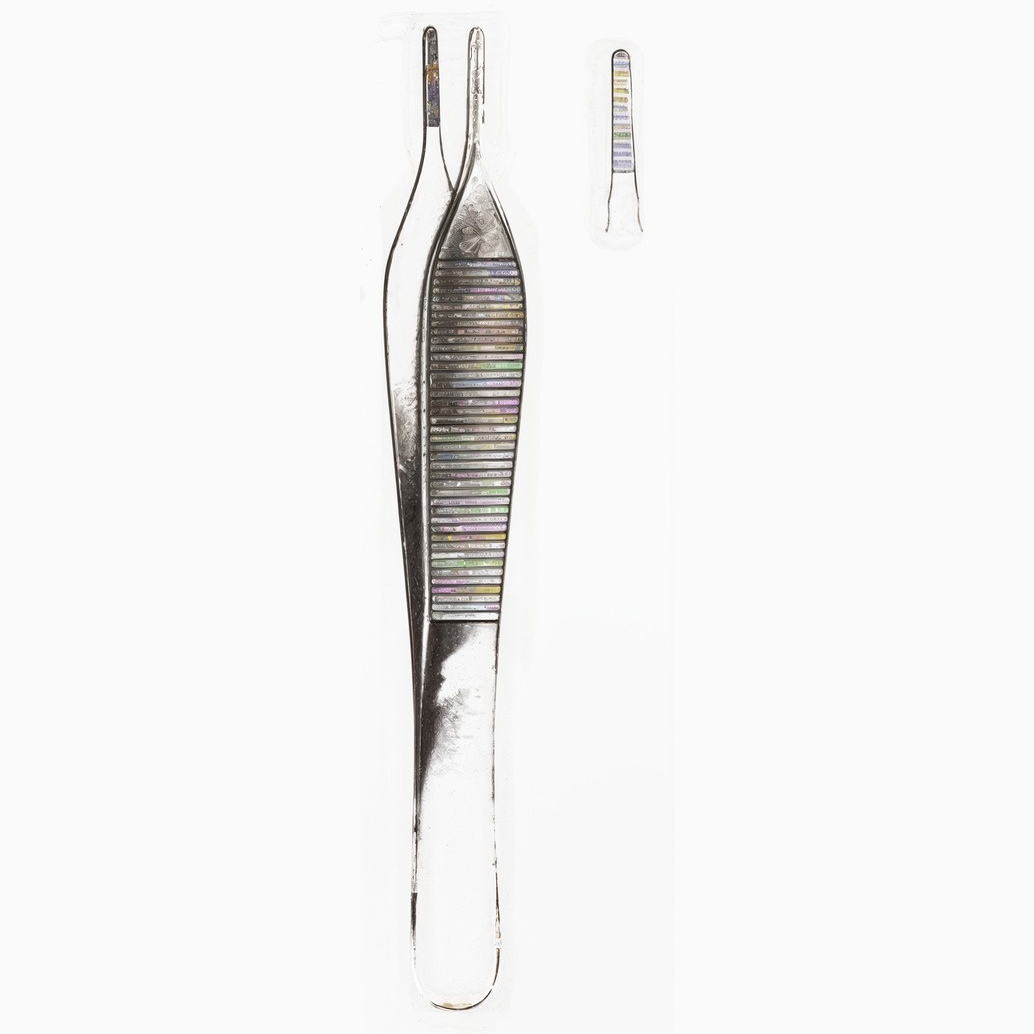 Ewald Forceps 1x2 Teeth 4.75in