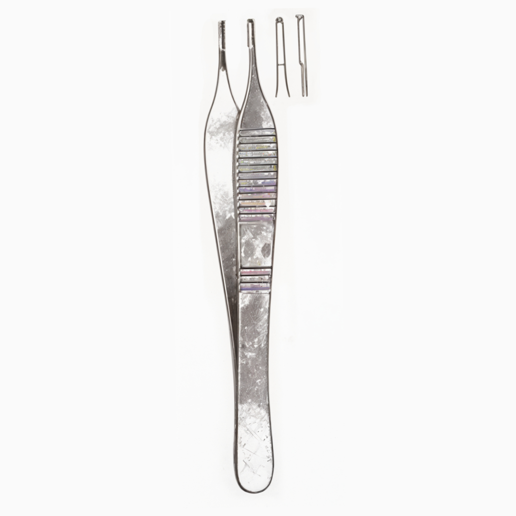 Adson Tissue and Suture Forceps 1x2 Teeth 4.75in