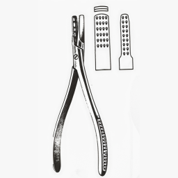 Platypus Nail Pulling Forceps Narrow Jaws Stainless 5-1/2in