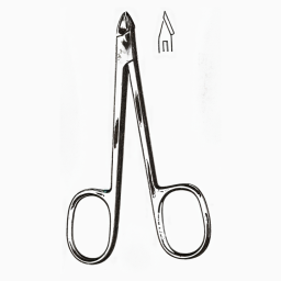 Tissue & Cuticle Nipper Convex Jaws Stainless Steel 4in