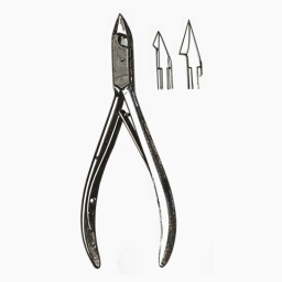 Tissue and Cuticle Nippers Convex Jaws Stainless Steel