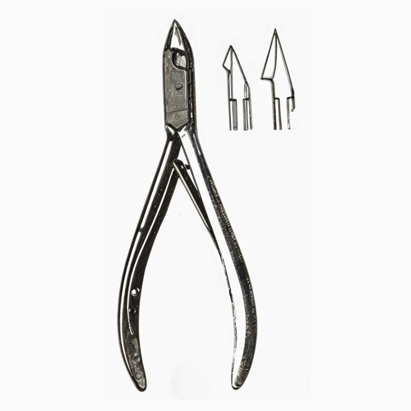 Tissue and Cuticle Nippers Convex Jaws Stainless Steel 4.50in