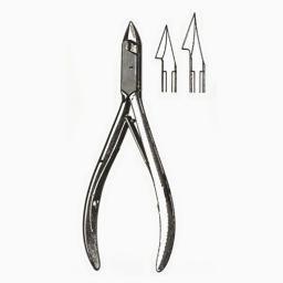 Tissue and Cuticle Nippers Convex Jaws Heavy Pattern Stainless