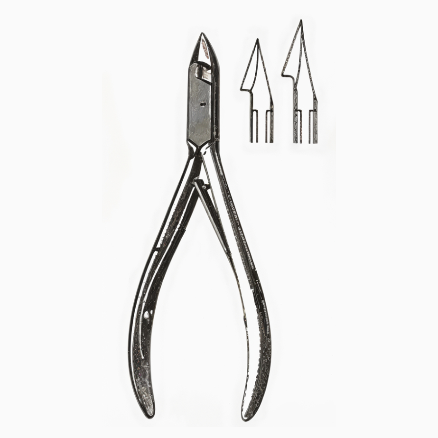 Tissue and Cuticle Nippers Convex Jaws Heavy Pattern Stainless