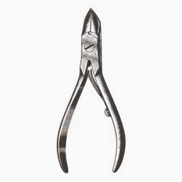 Nail Nippers Concave Jaws Single-Spring Chrome 4.5 in