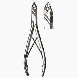 Tissue Nippers Convex Double Spring Stainless 4.5 in