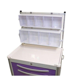 5 Unit Clear Plastic Tilt Bin Accessory
