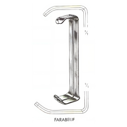Baby Farabeuf Retractors D/E Set of 2 - 4.75in