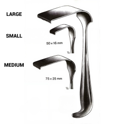 Meyerding Lainectomy Retractor 9.5in Large Blade, 3.5in x 2in
