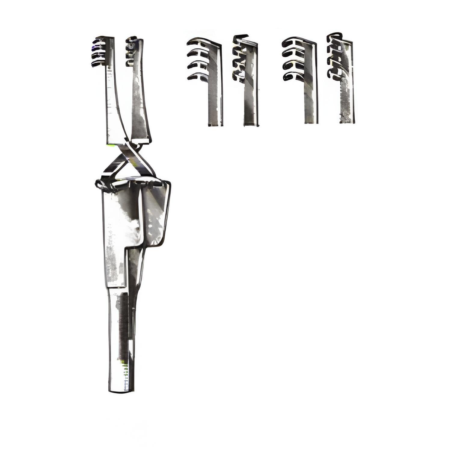 Automatic Skin Retractor Blunt Teeth 4 Prongs