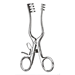 Weitlaner Retractor 3x4 Prongs Blunt 5.5in