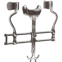 Balfour Abdominal Retractor 7in Spread w/ 3in W x 2in Deep Solid Side Blades