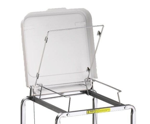 Single Deluxe Rolling Easy Access Laundry Hamper w/Foot Pedal - Image 4