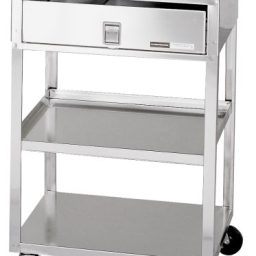 Stainless Steel Cart w/ 3 Shelves & 1 Drawer