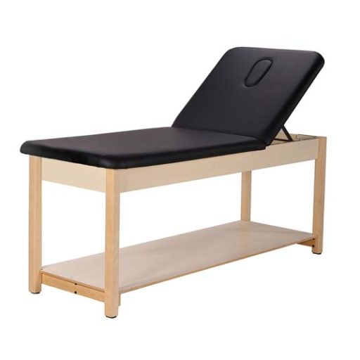 Adjustable Backrest Treatment Table w/Nose Hole, PVC Cover & Layered Foam System - Image 2