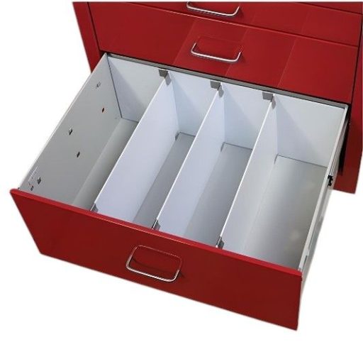 Steel Cart Large Cut & Clip Divider System for 9in H Drawers