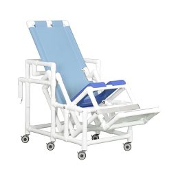 8 Position Tilt Shower Chair w/Soft Seat & ADJ Footrest 300 LB CAP