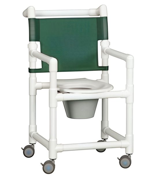 Tall Select Line Shower Chair Commode w/ Pail 300 lb. Capacity