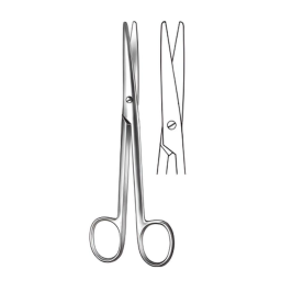 Straight Mayo-Stille Scissors w/Round Blade 6-3/4in