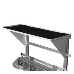 Steel Wide Cart Flat Rail Mounted Shelf