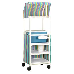 Canopy Ice Cart w/ 3 Shelves, 48 qt. Cooler & Bucket