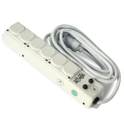 Hospital Grade Electrical Outlet for M/A-Series Carts 6 Socket