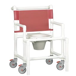 Oversize Shower Chair Commode w/Removeable Seat & Pail 450 LB